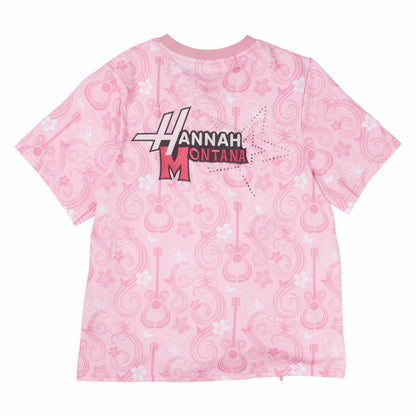 Hannah Montana Drawstring Hem All-Over Print Unisex Tee