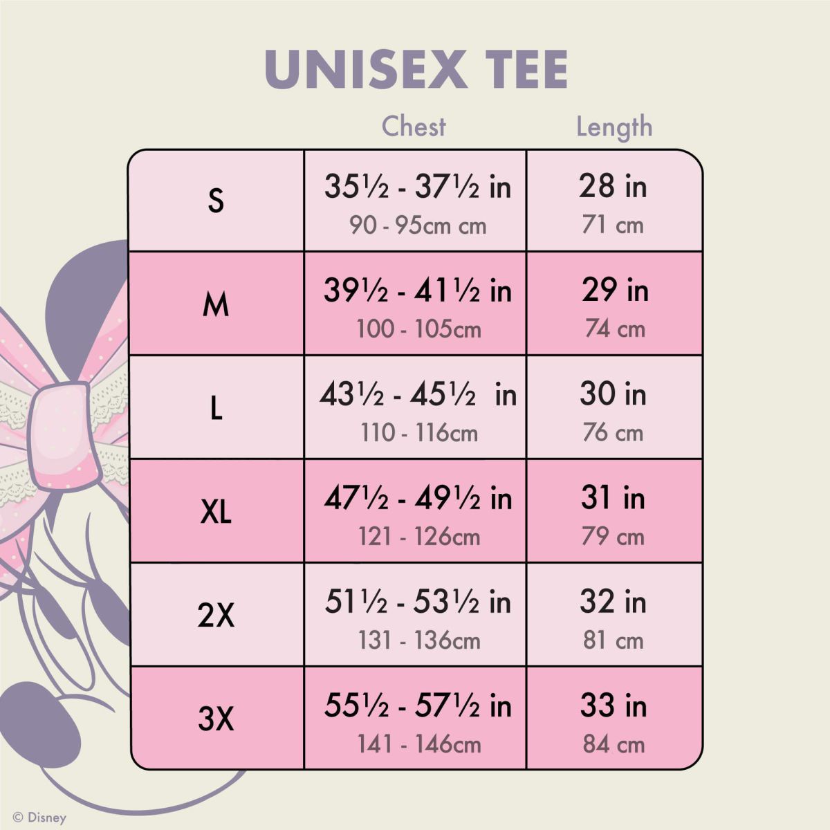 Minnie Mouse Lace Detail Unisex Raglan Tee