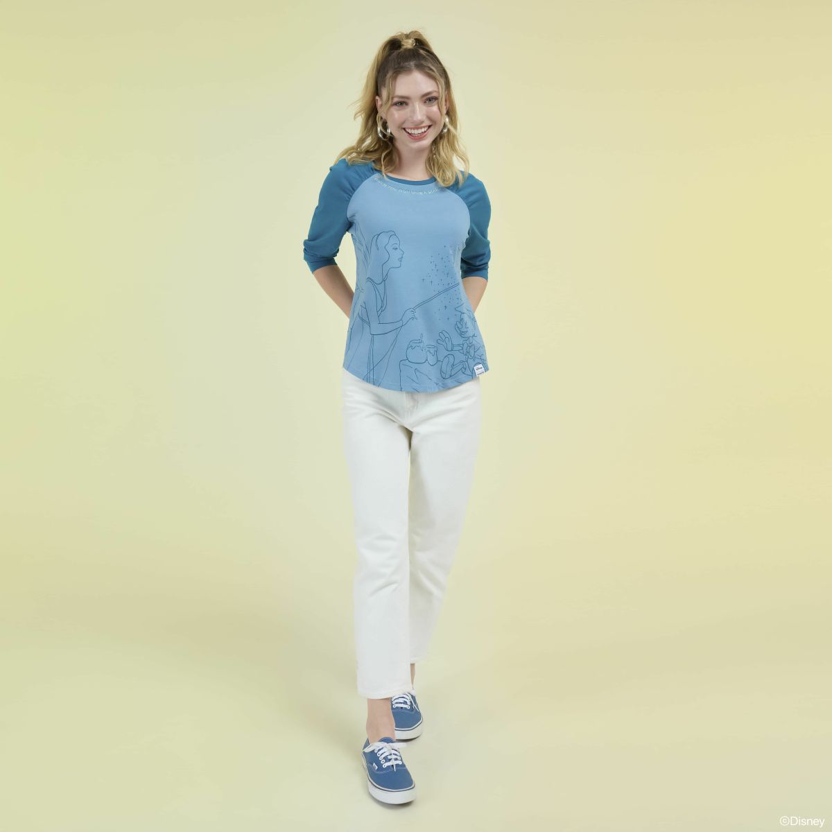 Pinocchio Blue Fairy Unisex Raglan Tee