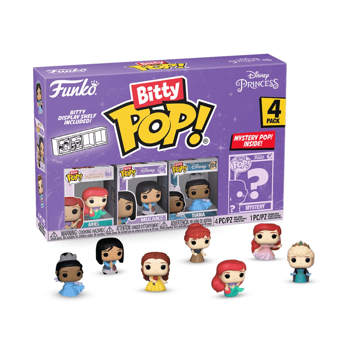 Bitty Pop! Disney Princess 4-Pack Series 1