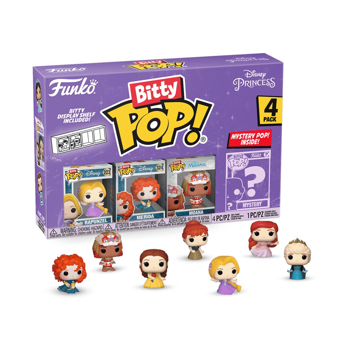 Bitty Pop! Disney Princess 4-Pack Series 4
