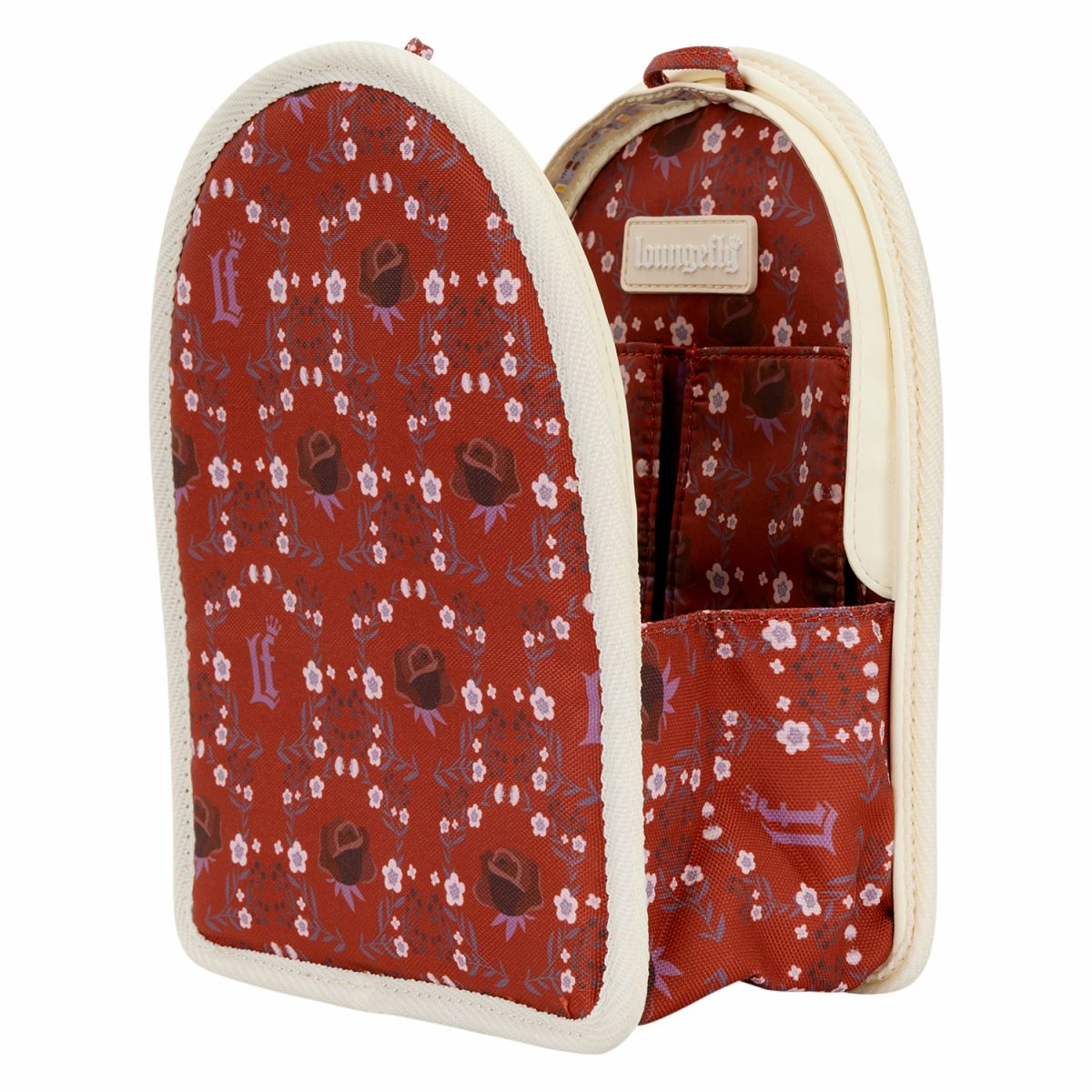 Loungefly Cream & Red Floral Light-Up Mini Backpack Bag Organizer Insert