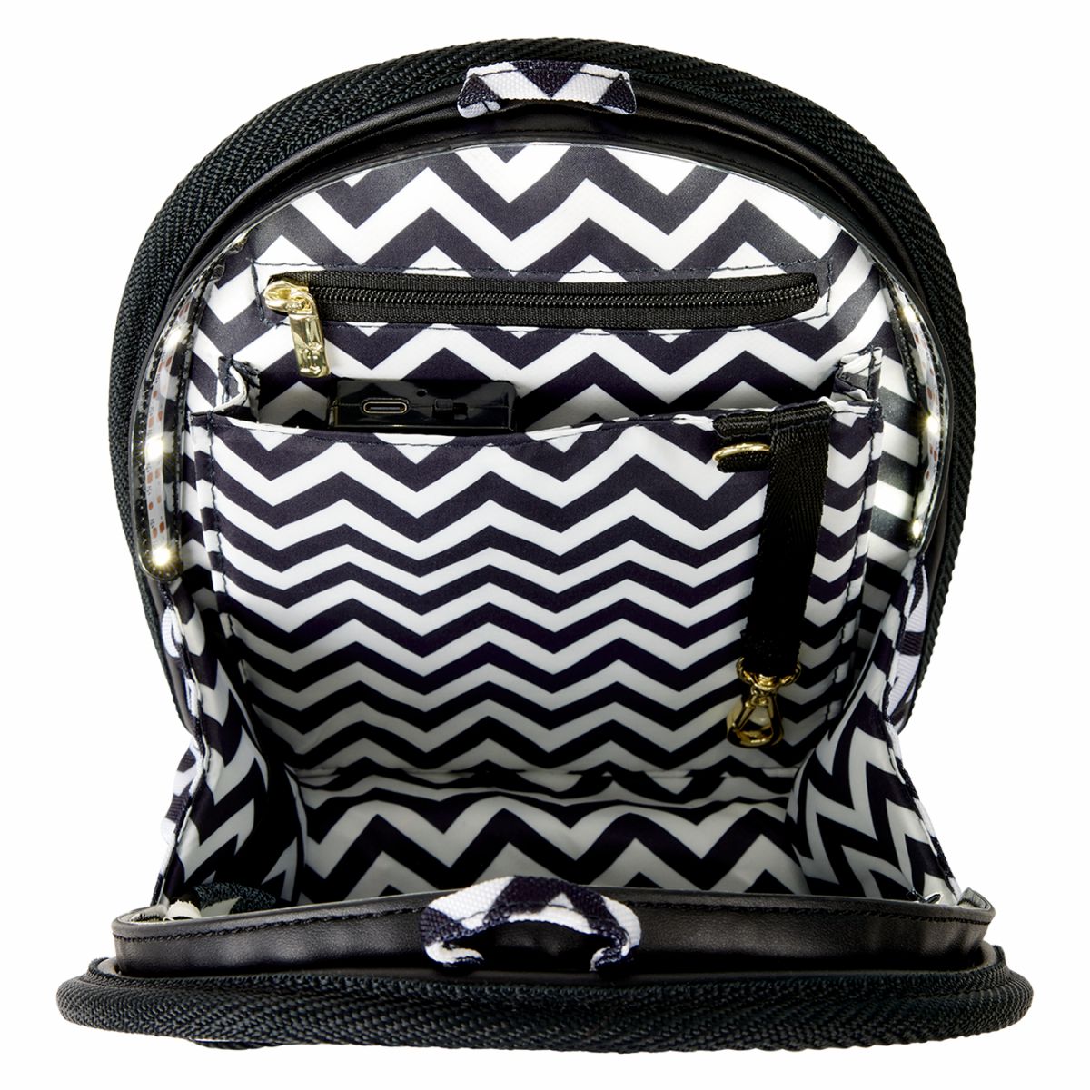 Loungefly Chevron Light-Up Mini Backpack Bag Organizer Insert